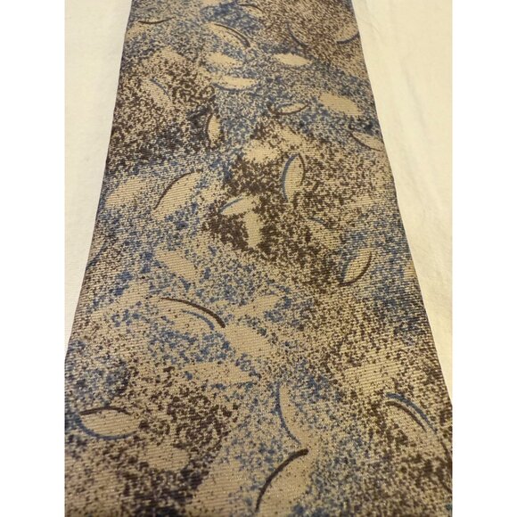 Fendi Roma Vintage Silk Tie Abstract Print 3.5" Width Beige & Blue Mens Accessor - Picture 2 of 6